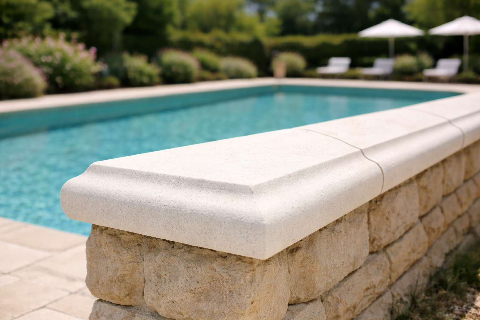 Twice Weathered Coping - Bath Stone